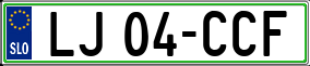 Trailer License Plate
